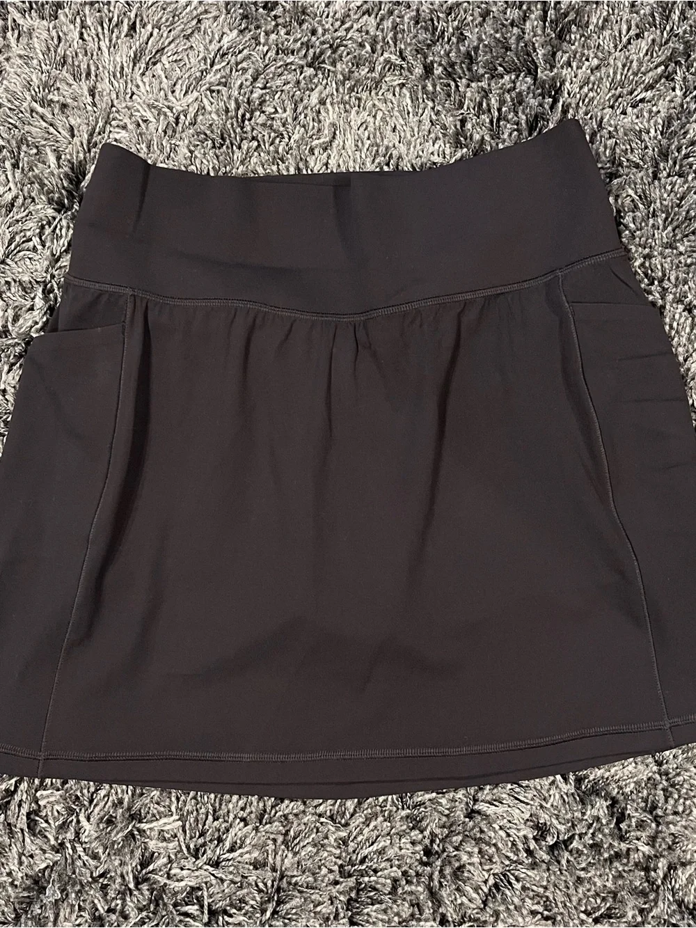 🌺ATHLETA SALUTATION STASH HIGH RISE SKORT BLACK 14.5in SIZE MEDIUM🌺